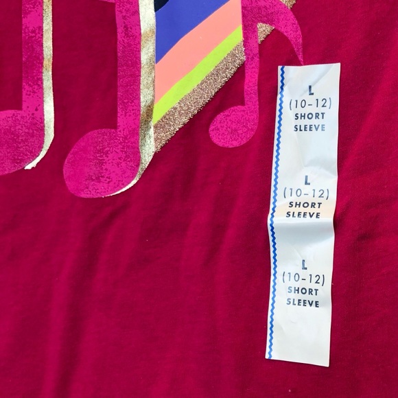 NWT Cat & Jack Music T-Shirt in Girls’ Size 10/12 - Picture 5 of 6